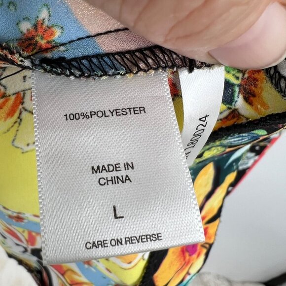 Soho Jeans NY & Co. Dress Asymmetrical Multimedia Mini Size Large - Picture 13 of 14